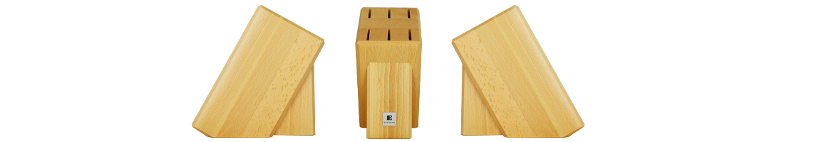 Bloc en bois pour ranger les couteaux de table