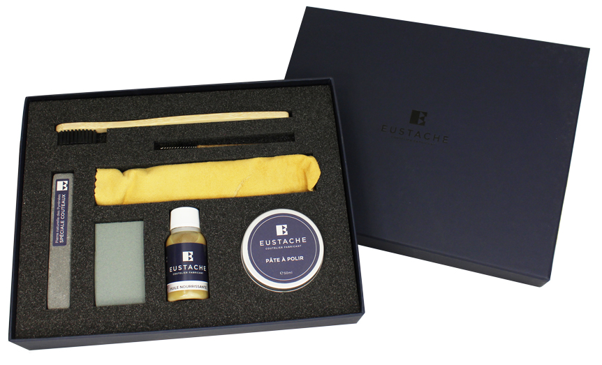 Coffret pour entretenir  les couteaux pliants régionaux