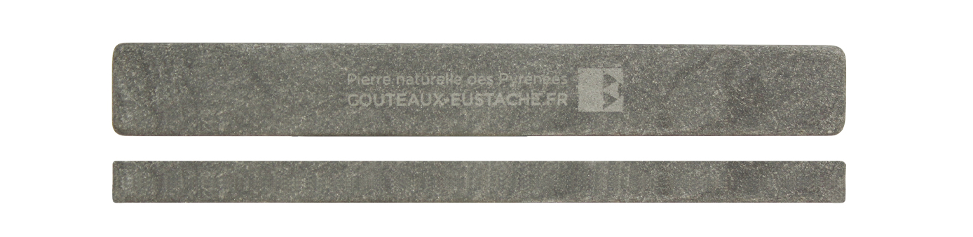 Pierre des Pyrénées pour aiguiser la gamme des couteaux Eustache.